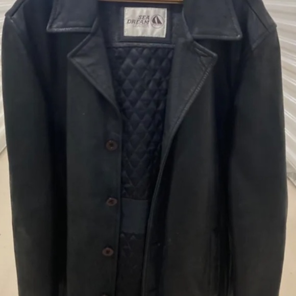 Sea Dream Leather Mid Coat - Picture 1 of 12